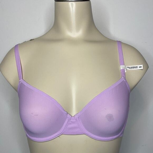 Smoothez Aerie Women's Size 34B Microfiber Unlined Full Coverage Bra Purple NWT - Picture 2 of 9